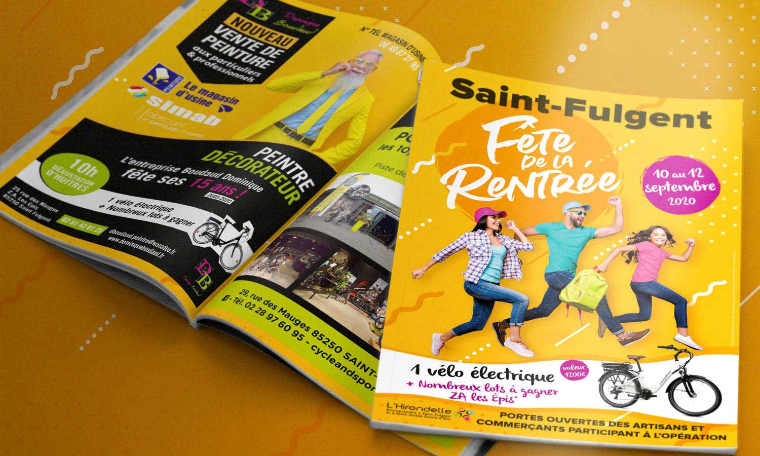 Création design graphique dépliant Saint-Fulgent