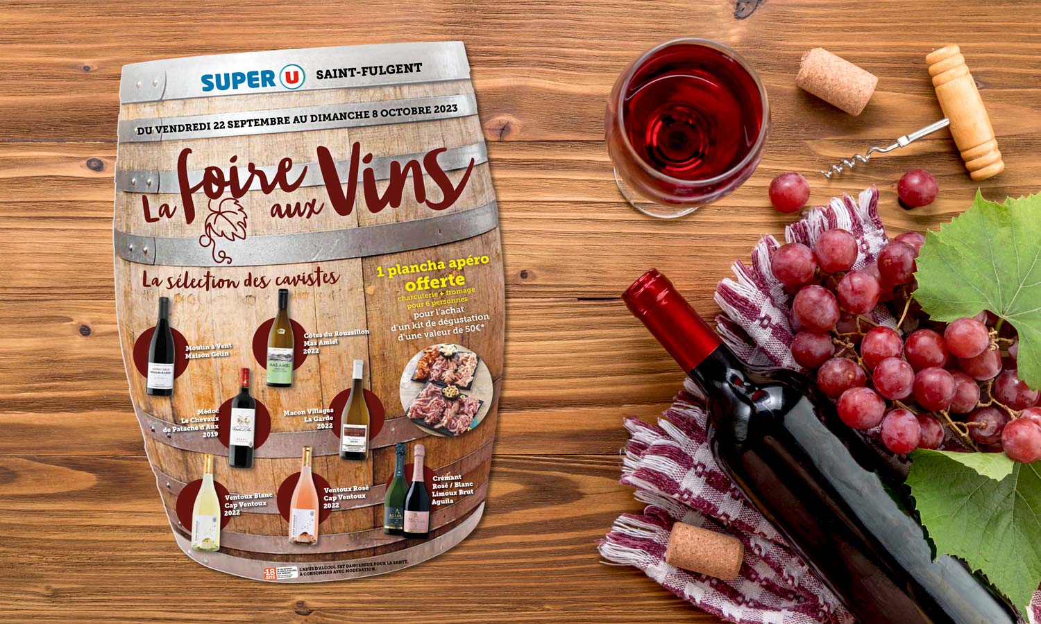 Création design graphique flyer foire aux vins