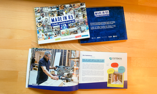 Création du livre Made in 85 pour l'ICES en Vendée