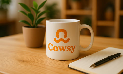 Création du logo Cowsy par graphiste freelance en Vendée
