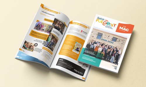 Cr&eacute;ation graphique bulletin municipal agence de communication